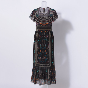 IMPERIAL PALACE DOOR PRINT NETTING　ドレス 詳細画像