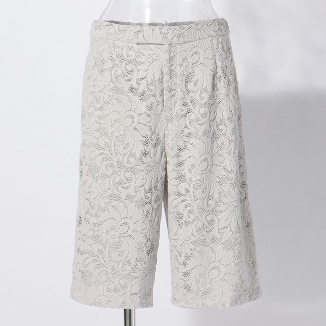 【期間限定】FLOWER LACE　パンツ 詳細画像 ライトグレー 5