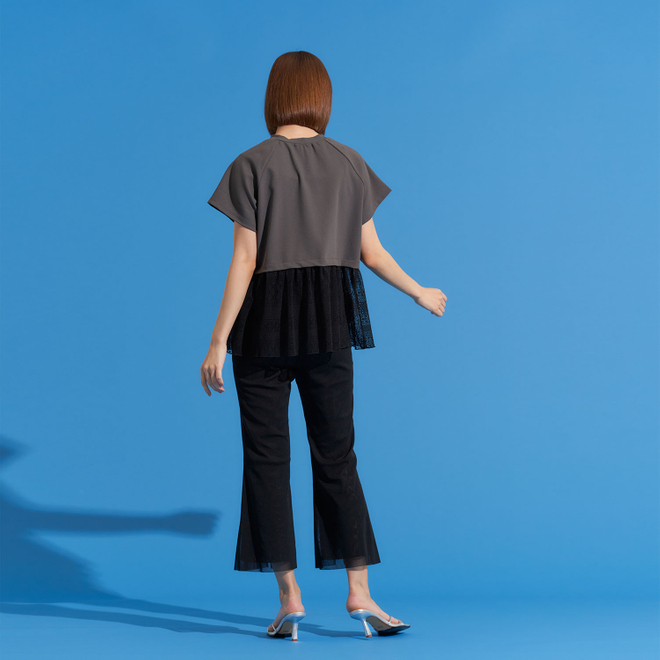 【期間限定】SOLID NETTING　パンツ 詳細画像 ブラック 3