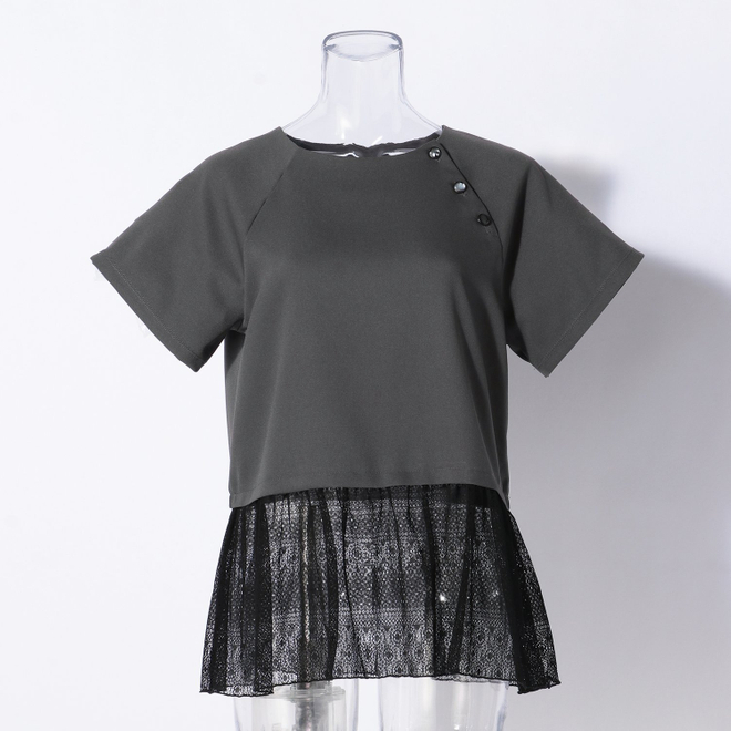 【期間限定】QIPAO TOP　プルオーバー 詳細画像 グレー 5