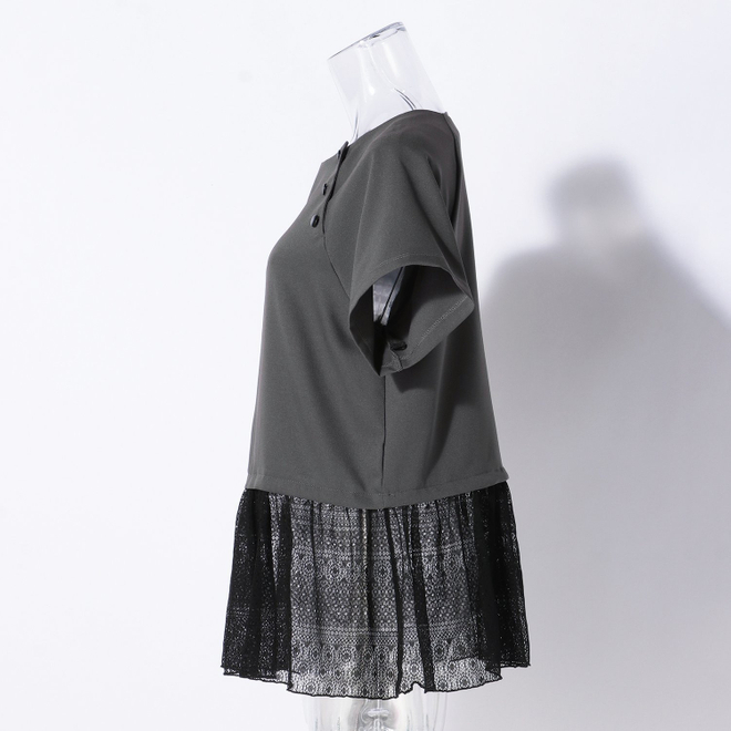 【期間限定】QIPAO TOP　プルオーバー 詳細画像 グレー 6