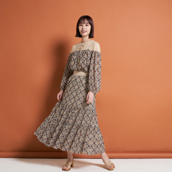 KISSHO DRAGON PRINT NET　スカート