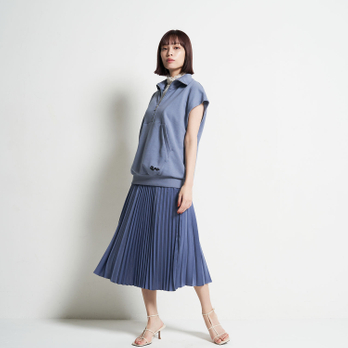 SUEDE PLEATED SKIRT　スカート