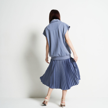SUEDE PLEATED SKIRT 詳細画像