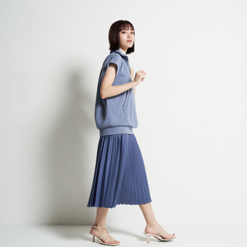 SUEDE PLEATED SKIRT 詳細画像