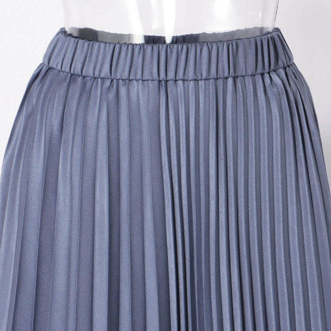 SUEDE PLEATED SKIRT 詳細画像 ブルー 8