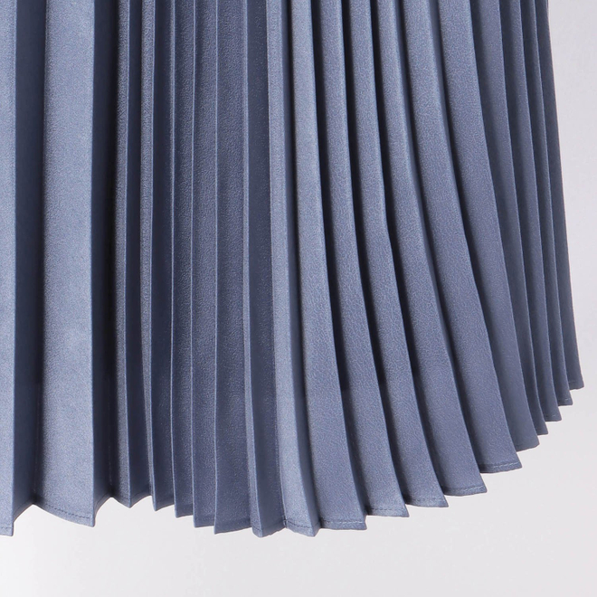 SUEDE PLEATED SKIRT 詳細画像 ブルー 9