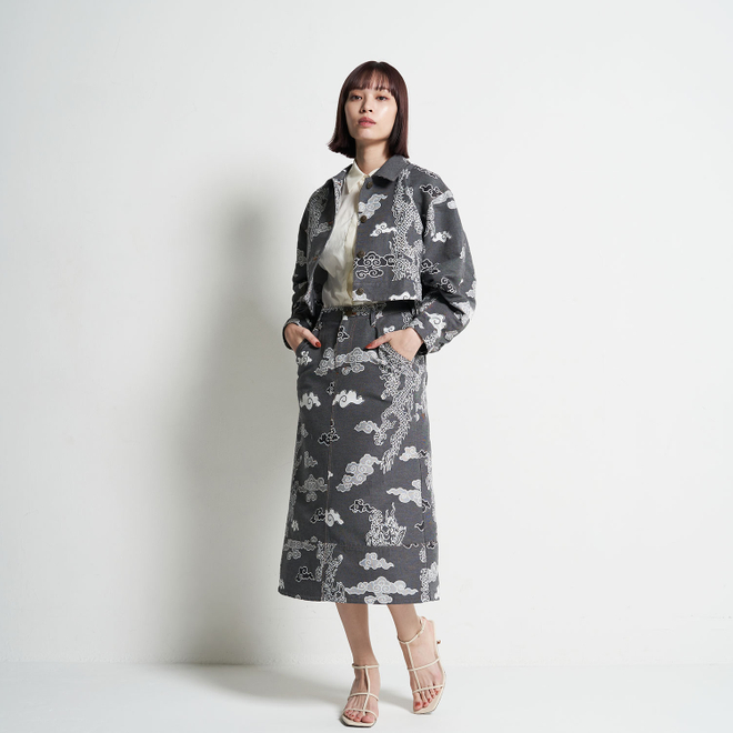 DRAGON DENIM JACQUARD　ジャケット 詳細画像 グレー 2