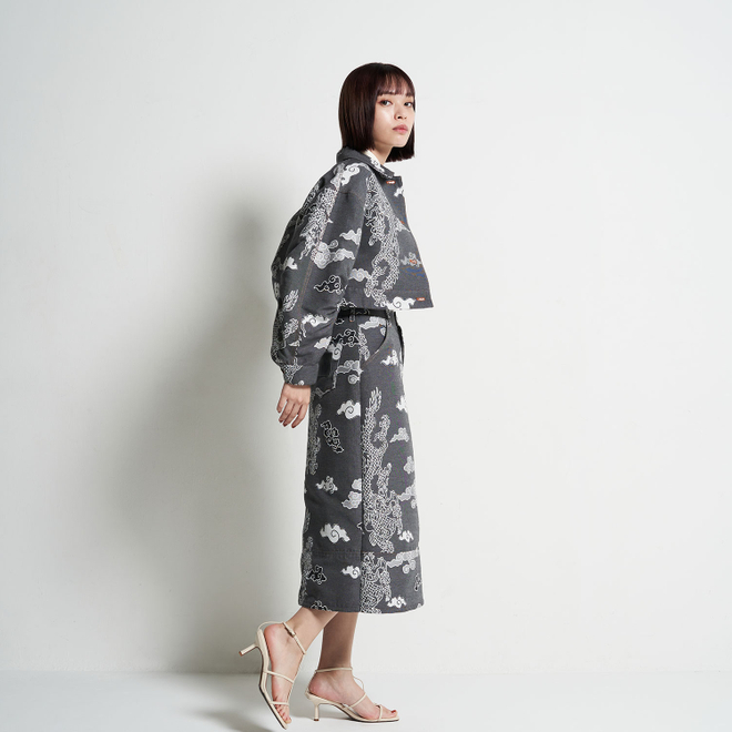 DRAGON DENIM JACQUARD　ジャケット 詳細画像 グレー 3