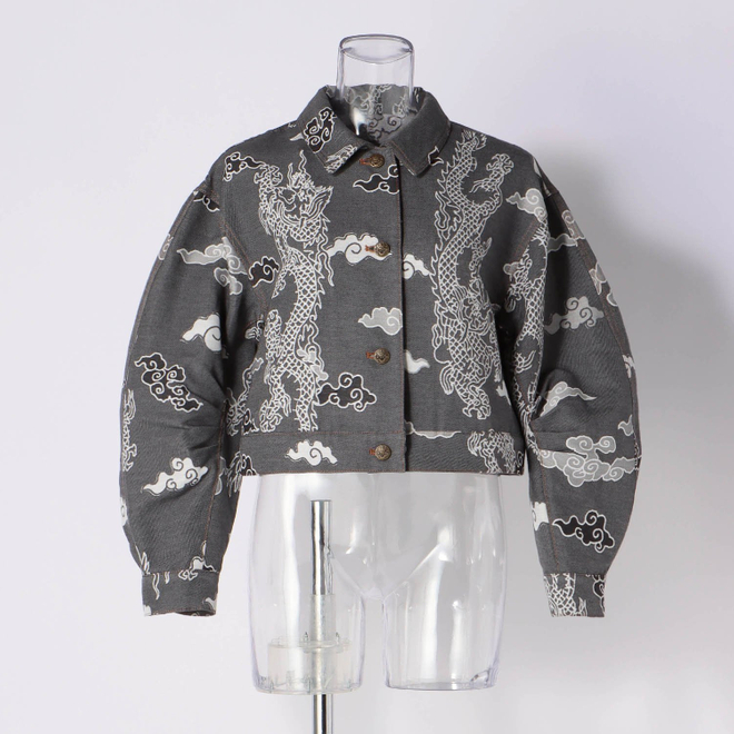 DRAGON DENIM JACQUARD　ジャケット 詳細画像 グレー 4