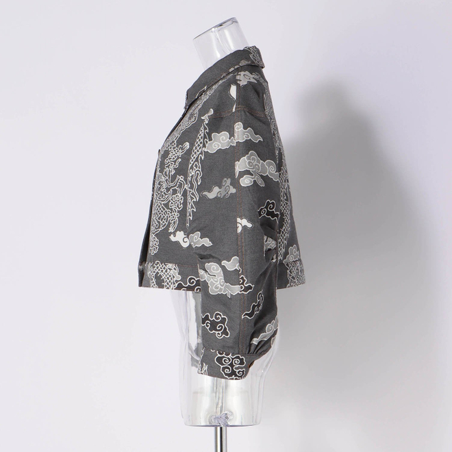 DRAGON DENIM JACQUARD　ジャケット 詳細画像 グレー 5
