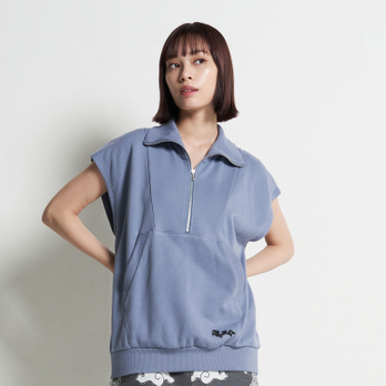 ZIP UP NO SLEEVE SWEAT　プルオーバー