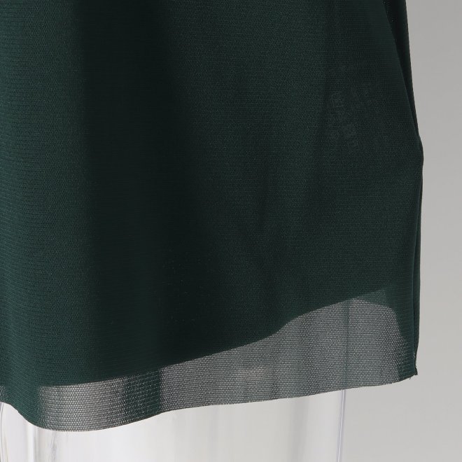 MUM EMB ON STRETCH NETTING PULL OVER　ブラウス 詳細画像 グリーン 5