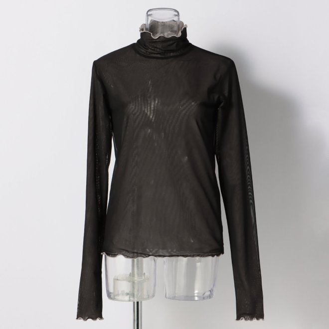 RIBERSBLE SHEER NETTING　ブラウス 詳細画像 ブラック 1