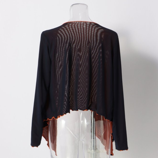 RIBERSBLE SHEER NETTING　ブラウス 詳細画像 ネイビー 3