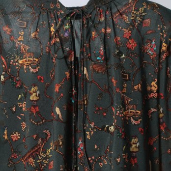 -confiture- ANIMAL CHINOISERIE PRINT　ブラウス 詳細画像