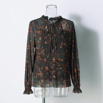 -confiture- ANIMAL CHINOISERIE PRINT　ブラウス 詳細画像