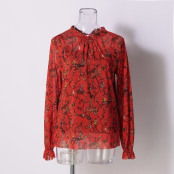 -confiture- ANIMAL CHINOISERIE PRINT　ブラウス 詳細画像