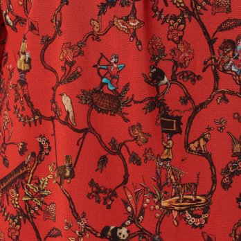 -confiture- ANIMAL CHINOISERIE PRINT　ブラウス 詳細画像