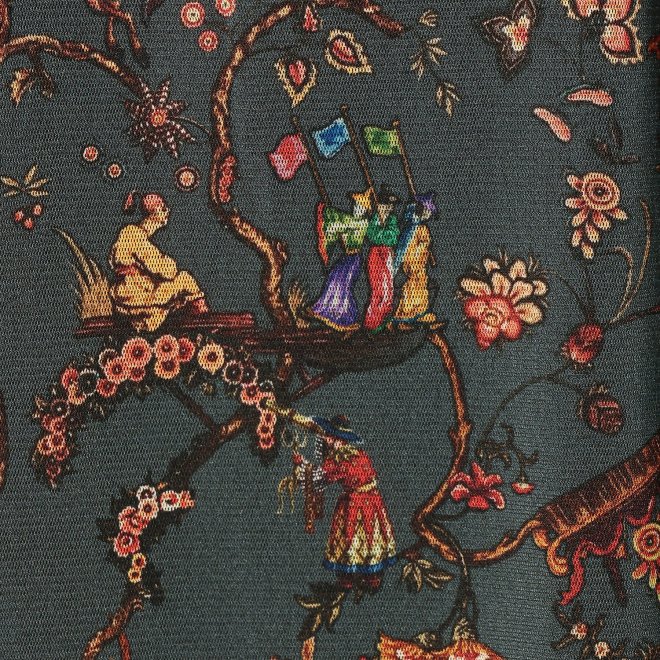 -confiture- ANIMAL CHINOISERIE PRINT　ブラウス 詳細画像 グレー系マルチ 6