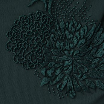 MUM EMB ON STRETCH NETTING OVERLAP SKIRT　スカート 詳細画像