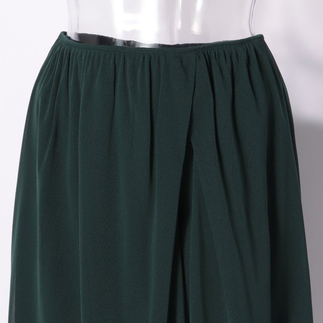 MUM EMB ON STRETCH NETTING OVERLAP SKIRT　スカート 詳細画像 グリーン 4