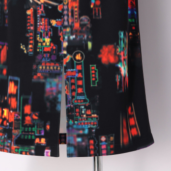 HONG KONG NEON PRINT　スカート 詳細画像