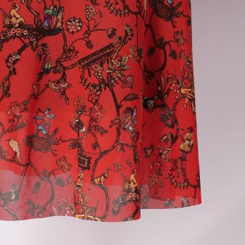 -confiture- ANIMAL CHINOISERIE PRINT　スカート 詳細画像
