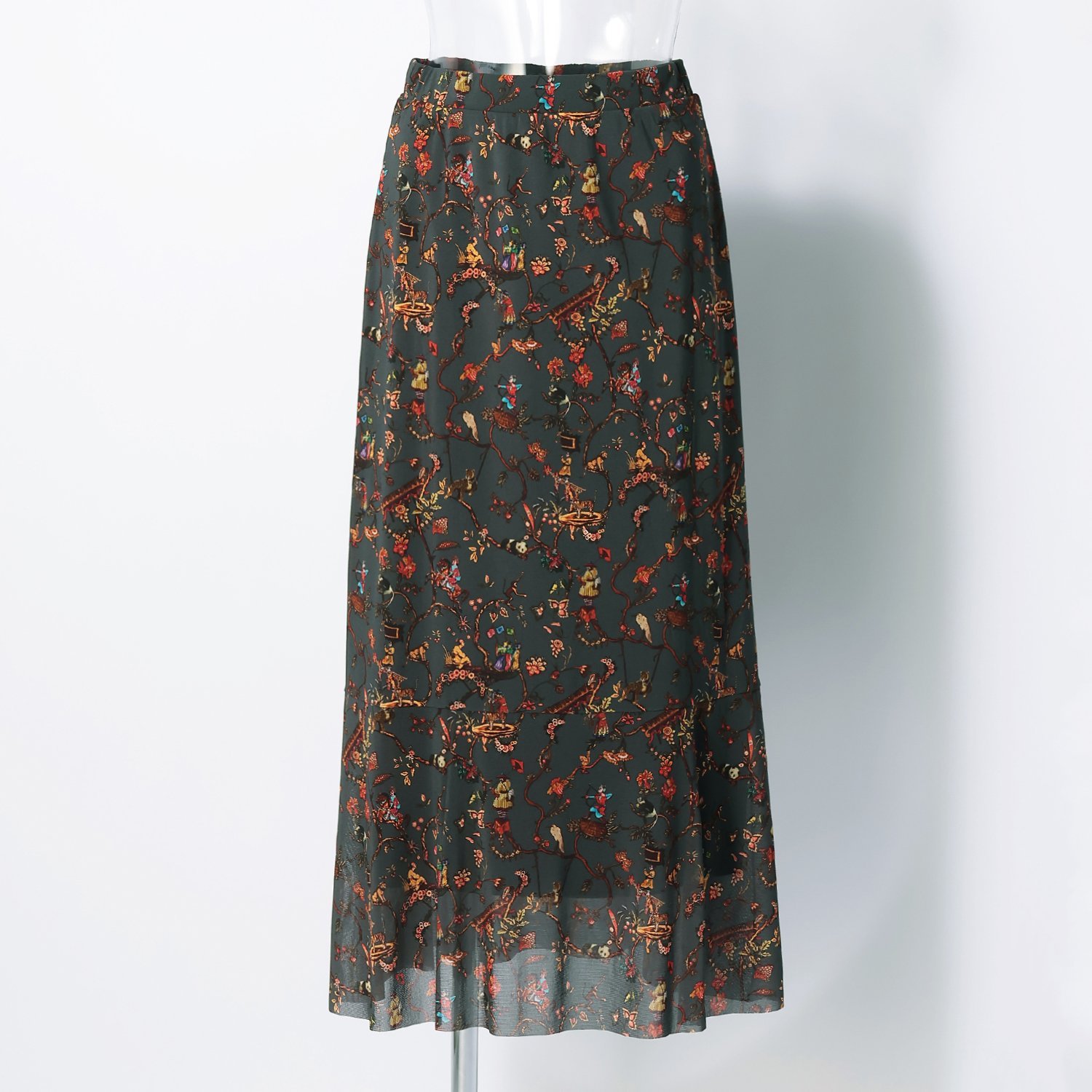 confiture- ANIMAL CHINOISERIE PRINT スカート｜VIVIENNE TAM