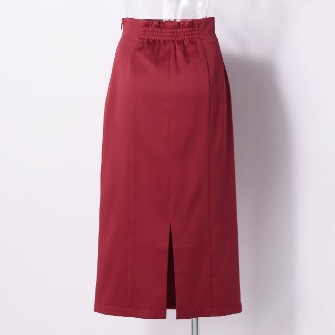 -confiture- STRETCH SATIN with CHINA BUTTON　スカート 詳細画像 レッド 3
