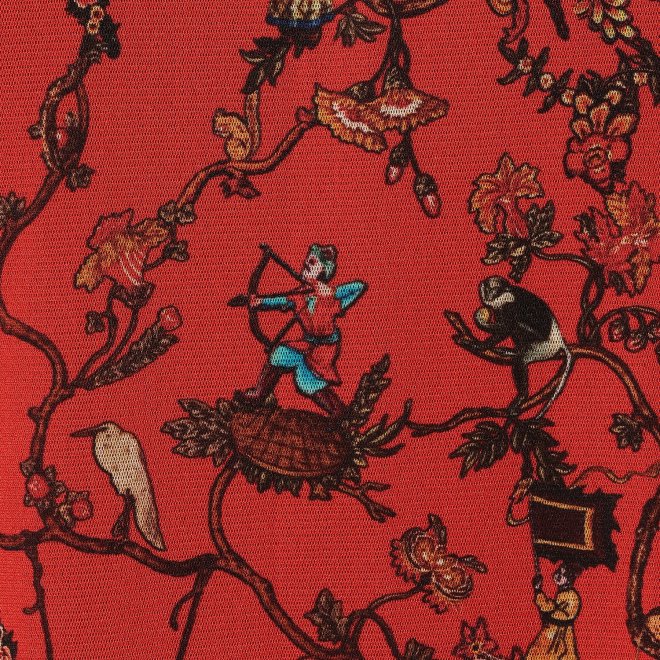 -confiture- ANIMAL CHINOISERIE PRINT　ドレス 詳細画像 赤系マルチ 2