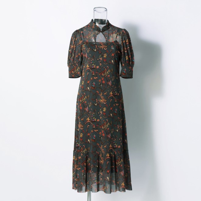 -confiture- ANIMAL CHINOISERIE PRINT　ドレス 詳細画像 グレー系マルチ 1