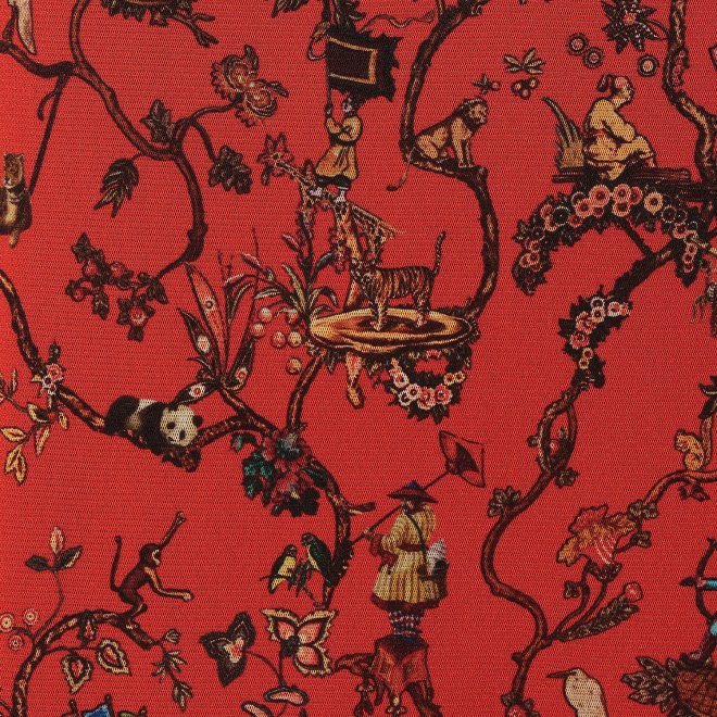 -confiture- ANIMAL CHINOISERIE PRINT　ドレス 詳細画像 赤系マルチ 6