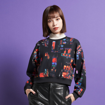 HONG KONG NEON PRINT PULLOVER　カットソー 詳細画像