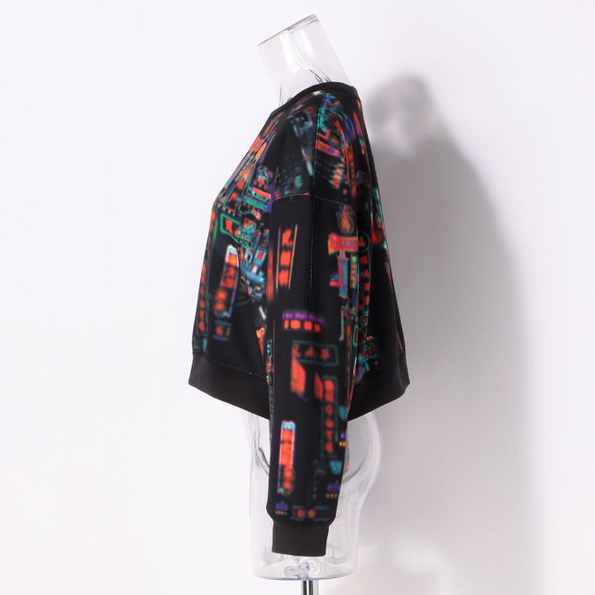 HONG KONG NEON PRINT PULLOVER　カットソー 詳細画像 黒系マルチ 6