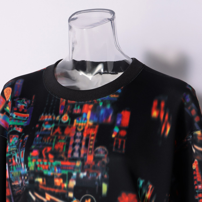 HONG KONG NEON PRINT　ドレス 詳細画像 黒系マルチ 8