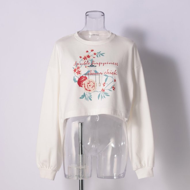 -confiture- PRINT TEE　プルオーバー 詳細画像 ホワイト 1