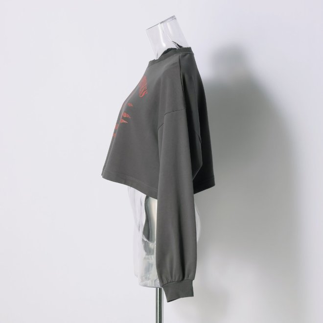 -confiture- PRINT TEE　プルオーバー 詳細画像 ライトグレー 2