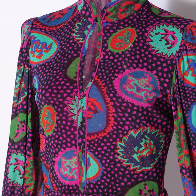 ORACLE ZODIAC PRINT STRETCH NET　ドレス 詳細画像 パープル系マルチ 8