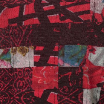 PATCHWORK WEAVE PRINT STRETCH NET　ドレス 詳細画像