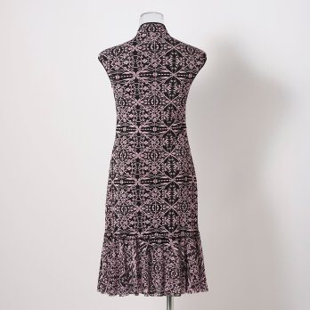 FLOWER PRINTED ON STRETCH  NETTING　ドレス 詳細画像