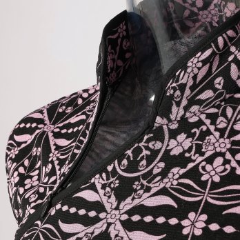 FLOWER PRINTED ON STRETCH  NETTING　ドレス 詳細画像