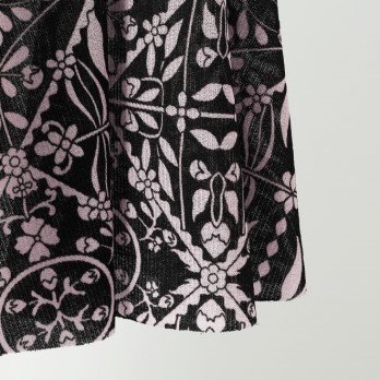 FLOWER PRINTED ON STRETCH  NETTING　ドレス 詳細画像