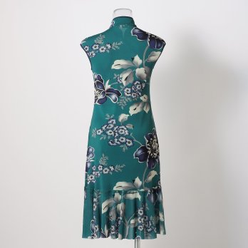 FLOWER PRINTED ON STRETCH  NETTING　ドレス 詳細画像
