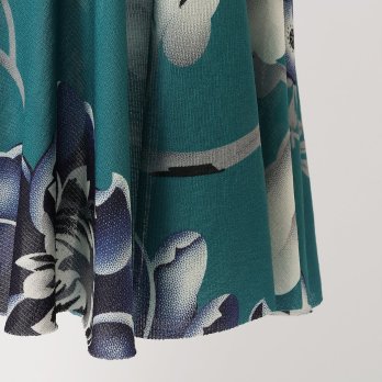 FLOWER PRINTED ON STRETCH  NETTING　ドレス 詳細画像