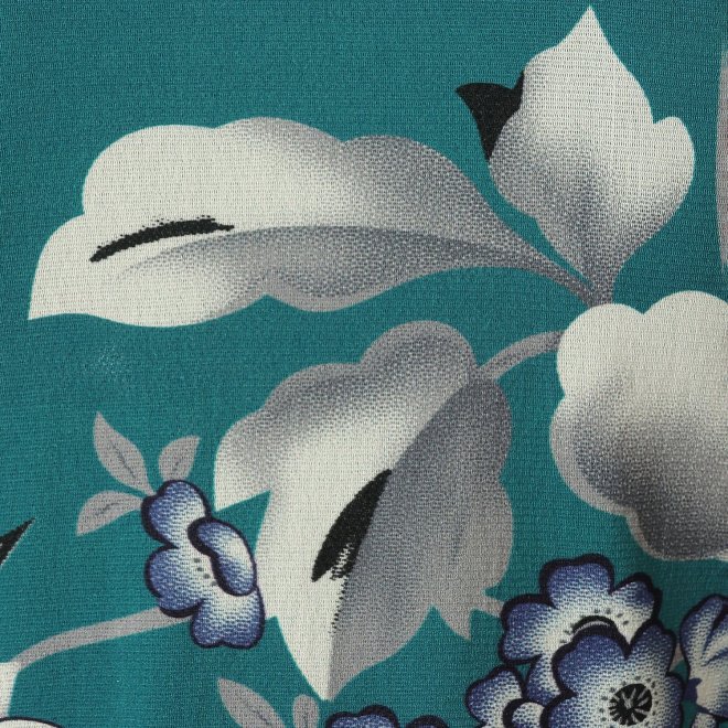 FLOWER PRINTED ON STRETCH  NETTING　ドレス 詳細画像 ブルー系マルチ 8