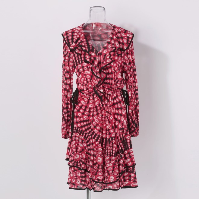 DRAGON MANDALA PRINT　ドレス 詳細画像 赤系マルチ 5