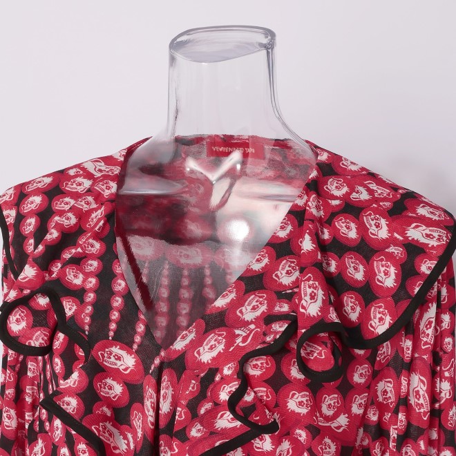 DRAGON MANDALA PRINT　ドレス 詳細画像 赤系マルチ 8