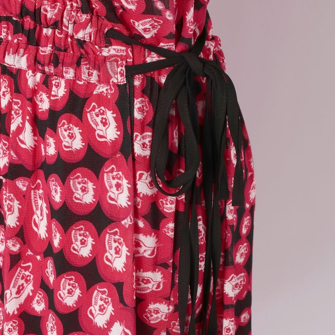 DRAGON MANDALA PRINT　ドレス 詳細画像 赤系マルチ 9