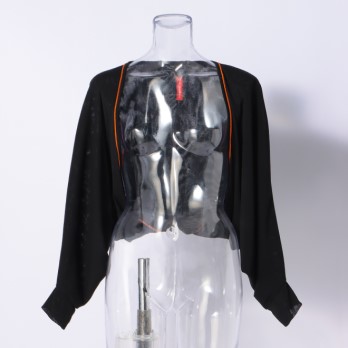 SOLID STRETCH NETTING　ブラウス